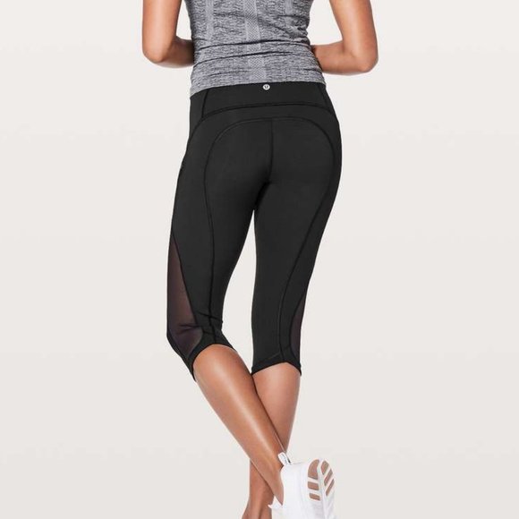 Lululemon Sun Runner Crop *17" Orange Size 6 - Picture 12 of 13